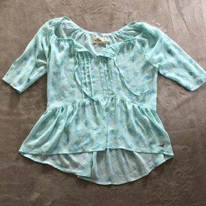 Sheer Hollister Top